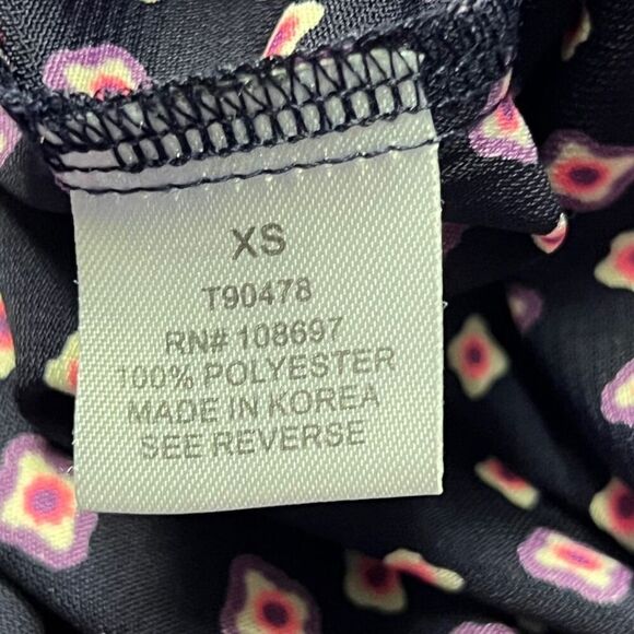 Sweet Rain Blouse Top Sleeveless‎ Multicolor Women Size XS Back Keyhole - Picture 6 of 7